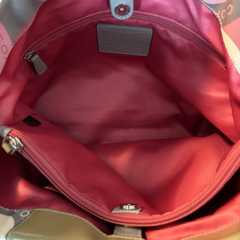 Coach F15504 Ashley Signature Snaphead Carryall Satchel EUC - Picture 4 of 10